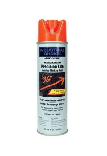 Industrial Choice 1862838 Inverted Marking Spray Paint, 17 Oz, Fluorescent Red