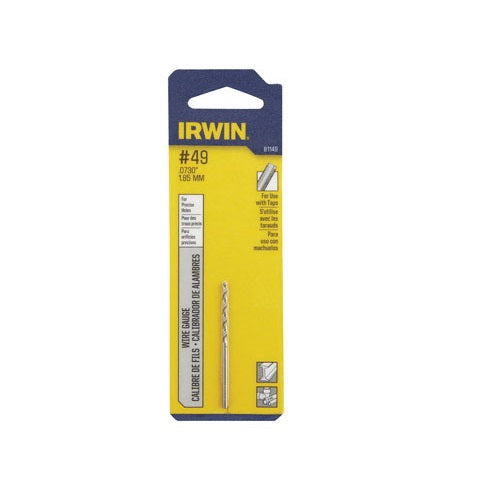 Irwin 81149 High Speed Steel Wire Gauge Drill Bit, 1" x 2"