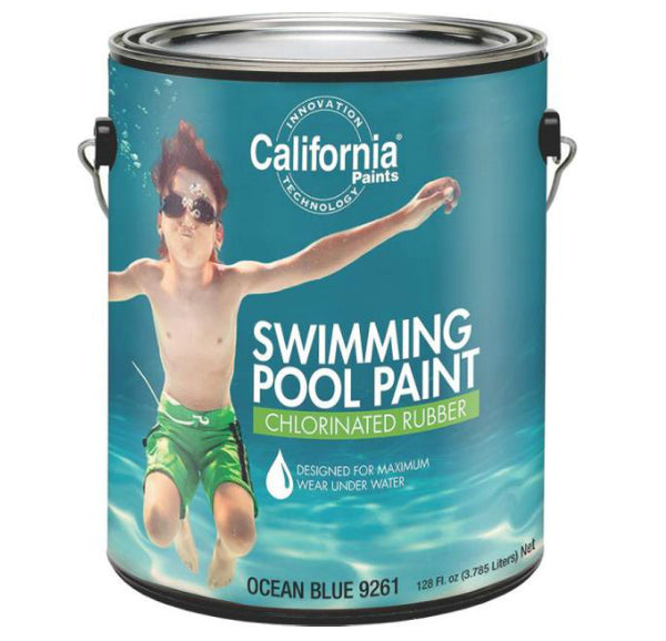 California Paint 9261 Swimming Pool Paint, 1 Gallon, Ocean Blue