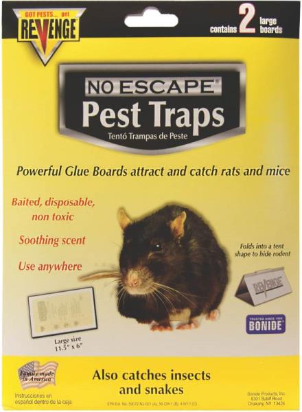 Bonide 47054 Revenge Glue Boards For Rats, 2 Pack