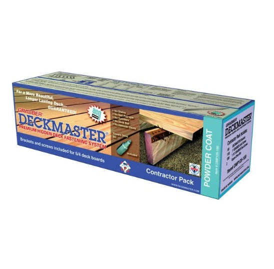 Deckmaster DMP125-100 Contractor Pack Hidden Deck Bracket Kit, 22-1/2"