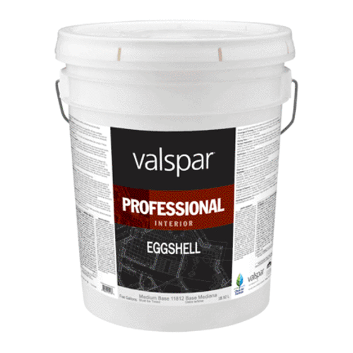 Valspar 045.0011812.008 Interior Latex Eggshell Paint, Medium Base