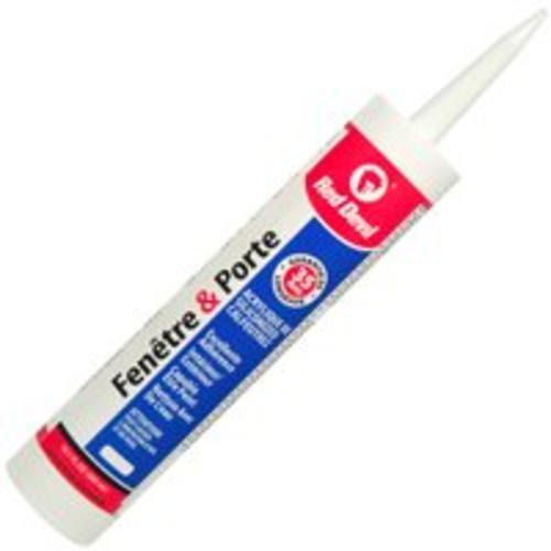 Red Devil 0111CA Window & Door Acrylic Caulk, White, 10 Oz
