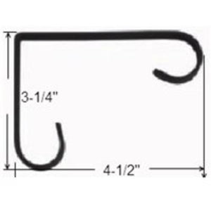 Landscapers Select GB0163L Wall Mounting Planter Bracket, Brass, 4-1/4 in