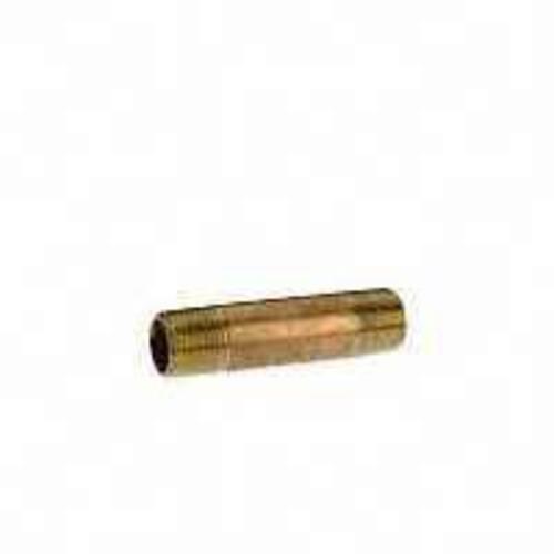 Anderson Metal 38300-2030 Brass Pipe Nipple 1-1/4"X3"