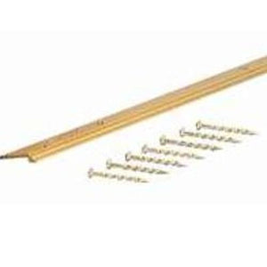 M-D Building 79038 Tile Floor Edging, Satin Brass, 3/4 x 36"