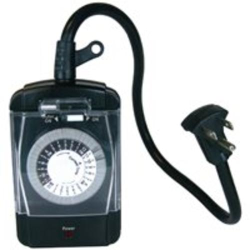 Power Zone TNO24111 Timer Outdoor, 2 Outlet, 24 Hour
