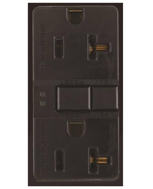 Arrow Hart SGF20BK Self-Test GFCI Receptacle, 20 Amp, Black