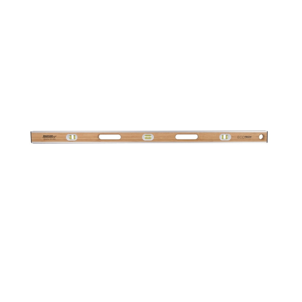 Johnson 1610-4800 Non Magnetic Bamboo Level, 48"