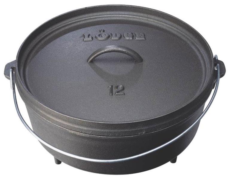 Lodge L12CO3 Camp Dutch Oven, 6 Quart