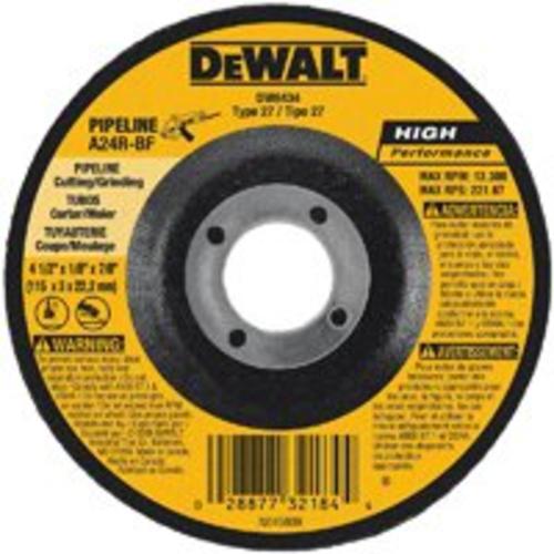 Dewalt DW8434 High Performance Pipeline Wheel 4-1/2"x1/8"x7/8"