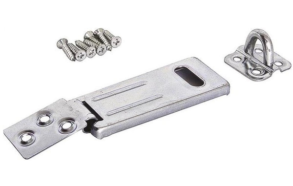 Prosource BH-707ZP3L-PS Rotating Post Safety Hasp, 4-1/2", Zinc Plated