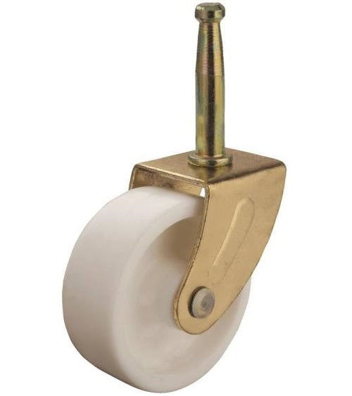 Prosource JC-B25-PS Swivel Casters, 2", Bright Brass, 2/Pack