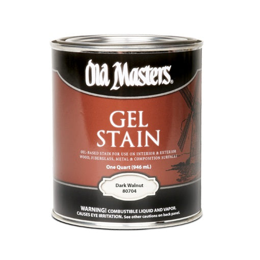 Old Masters 80704 Gel Stain, Dark Walnut, Quart