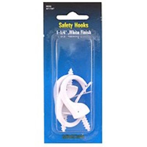 Mintcraft PH-122238 Safety Cup Hooks, White, 7/8"