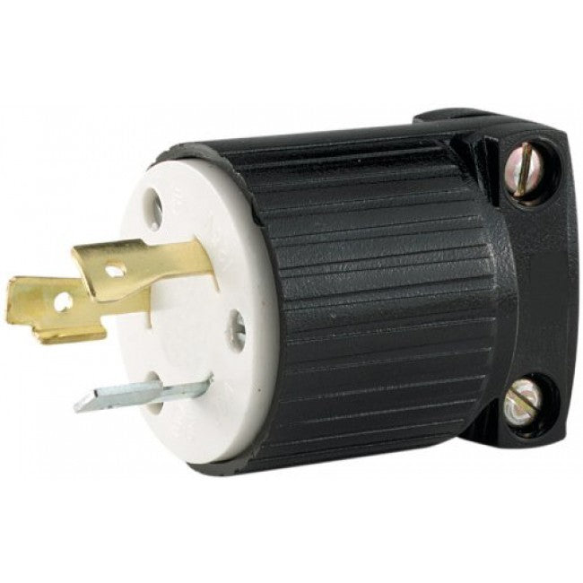 Cooper Wiring L520P Hart-Lock Industrial Grade Plug with Safety Grip, 125-Volt