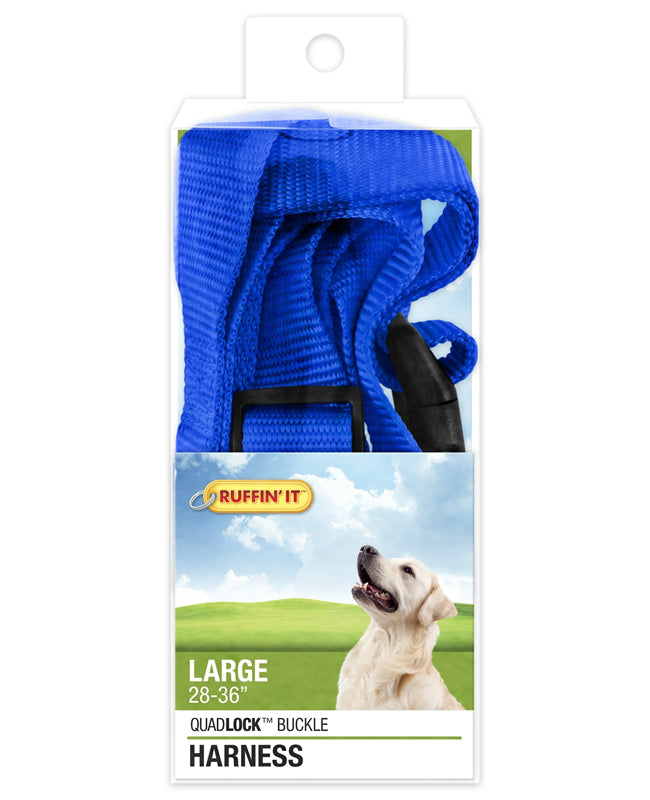 Westminster Pet 7N41476 Ruffin' It Adjustable Dog Harness, Nylon, Assorted Color, 1"
