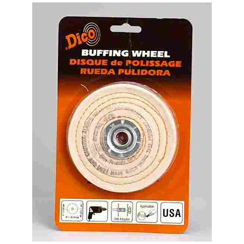 Dico Products 527-40-4 Spiral Sewed Polishing Buffing Wheel, 4"