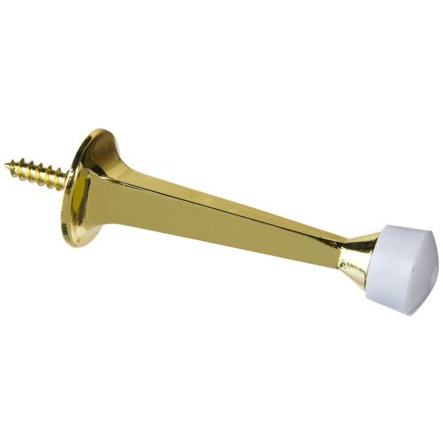 Stanley Hardware S807-214 Doorstop V8022 Polished Brass, 3-1/2" x 3-1/2"