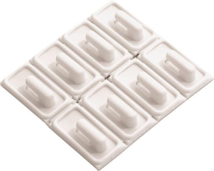 Prosource PH-122300-PS Plastic Adhesive Mini Hooks, White