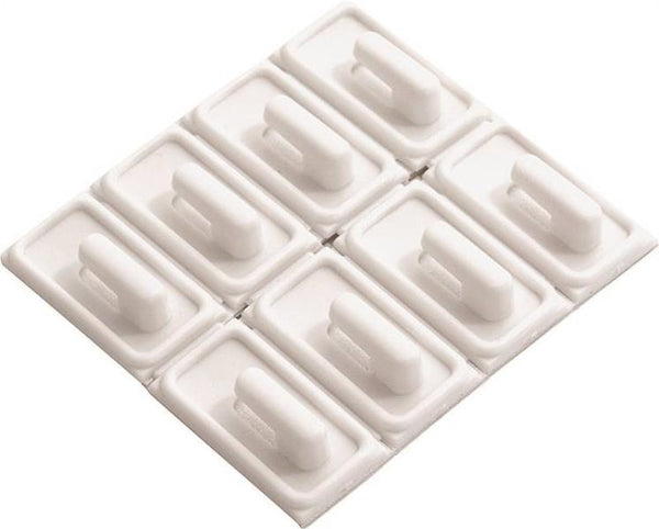 Prosource PH-122300-PS Plastic Adhesive Mini Hooks, White