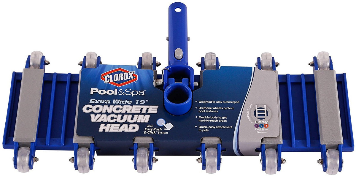 Clorox 96201CLX Pool & Spa Extra Wide Concrete Vacuum Head