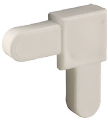 Slide-Co PL-14339 Mobile Home Screen Frame Corner, 1/4", White, 100-Pack
