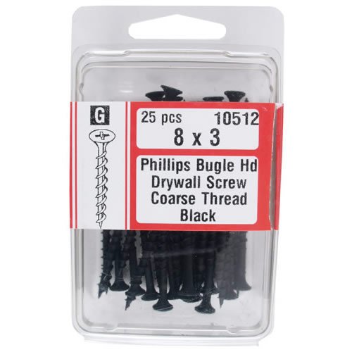 Midwest 10512 Phillips Coarse Thread Drywall Screw, 8 x 3"