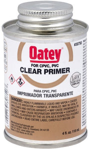 Oatey 30750 NSF Listed Primer, Clear, 4 OZ