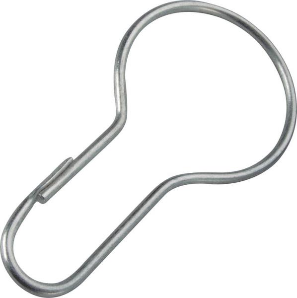 Worldwide Sourcing PMB-007 Shower Curtain Pins, Zinc Plated, 12 Pins