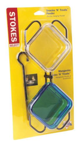Stokes Select 38204 Snacks &#039;N&#039; Treats Double Hanging Dish Feeder
