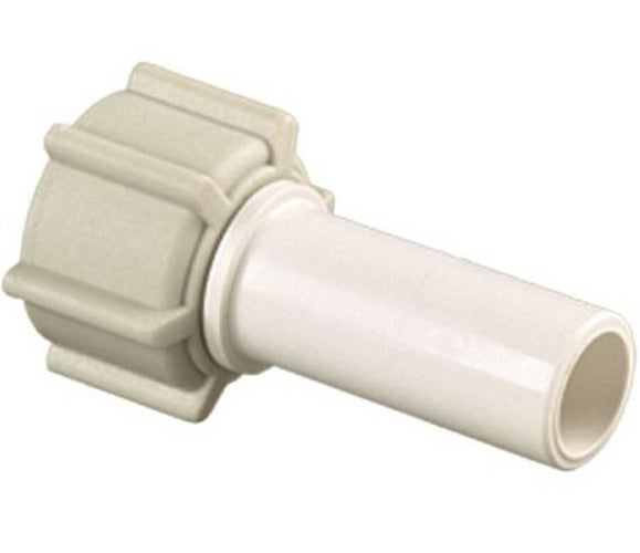 Watts P-605 Stem Female Push Connect Fitting, 1/2" x 1/2"