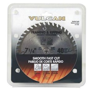Vulcan 415561OR Carbide Crcular Saw Blade, 7-1/4" x 40