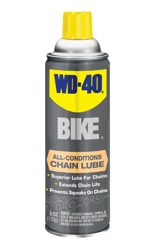 WD-40 390234 Waterproof Lubricant For Bicycle Chains, 6 Oz. Can