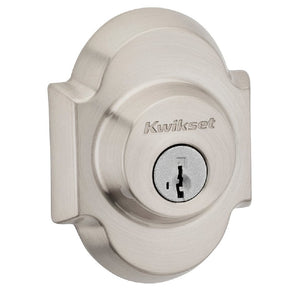 Kwikset 99800-124 Single-Cylinder Deadbolt, Satin Nickel