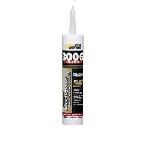 White Lightning WL0003067 &#039;&#039;3006-Ultra" All Purpose Elastomeric Sealant , 10 Oz, Clear