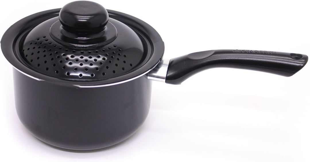 Starfrit 034174-002 Everyday Basix Sauce Pans with Perforated Locking Lid, 2.3 Quart