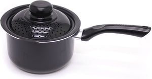 Starfrit 034174-002 Everyday Basix Sauce Pans with Perforated Locking Lid, 2.3 Quart
