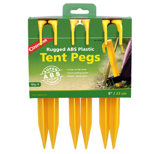 Coghlan's 9309 ABS Tent Peg, 9", Bright Yellow