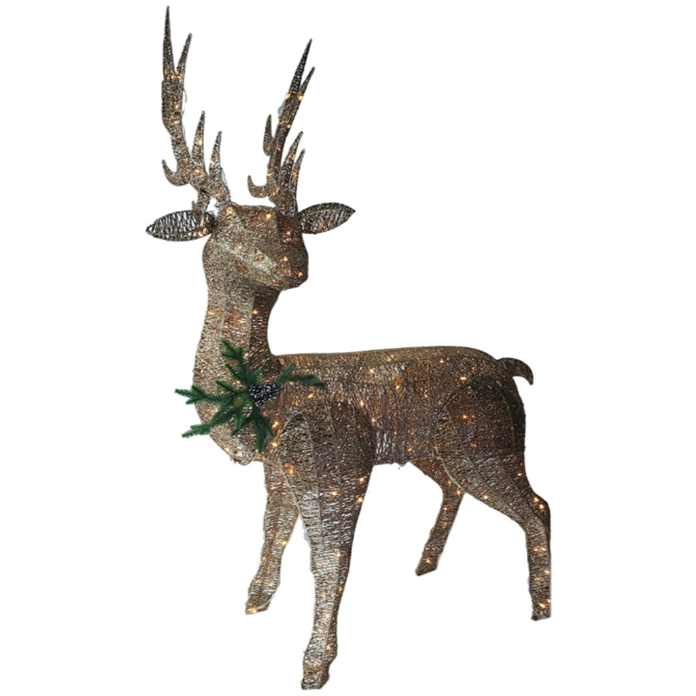 Santas Forest 17408 3D Buck Prelit LED Christmas Yard Decoration, 81 Inch