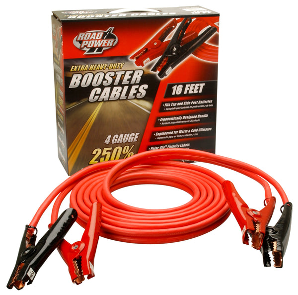 Road Power 08666-00-04 4-Gauge Booster Cable, 16&#039;