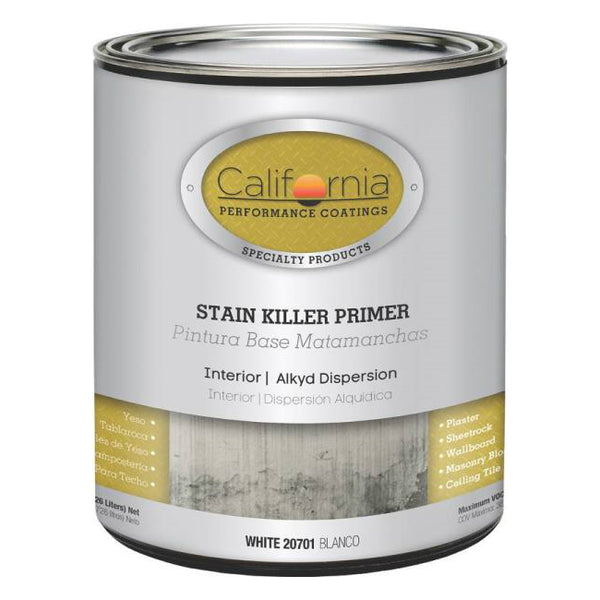 California Paints 20701-4 Stain Killer Primer, Quart