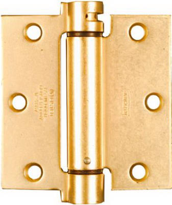 National Hardware® N184-556 Mortise Spring Hinge, 3-1/2", Dull Brass