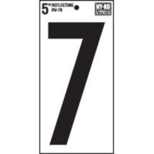 Hy-Ko RV-70/7 #7 Reflective Number 5" - Vinyl