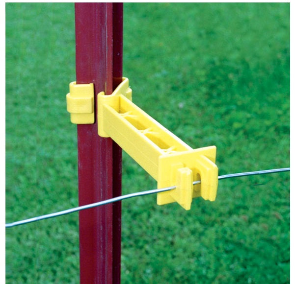 Fi-Shock ITRXY-FS Backside T-Post Snap-On Reversed Insulator, Yellow