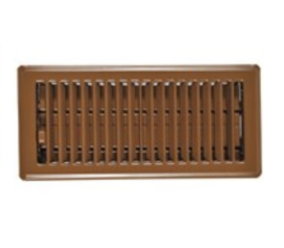 Imperial RG0234 Floor Register Brown, 4 x 10