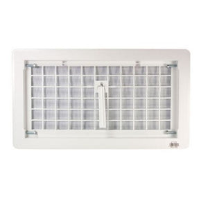 Witten 500WH Manual Foundation Vent With Dampar, White