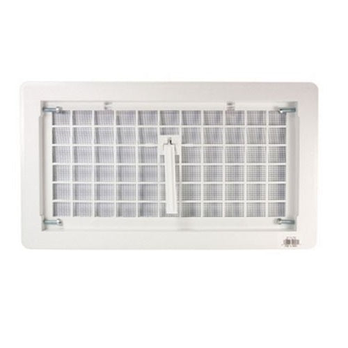 Witten 500WH Manual Foundation Vent With Dampar, White