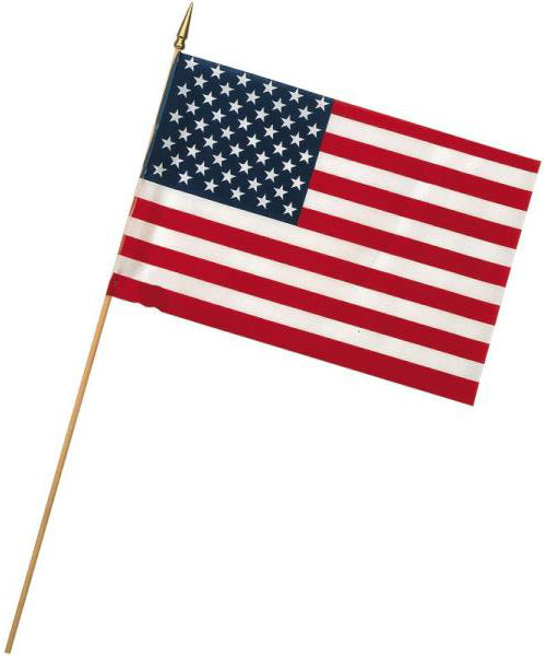 Valley Forge USE8D U.S. Stick Flags, 8" x 12"
