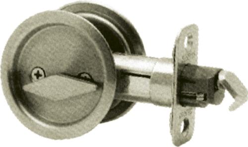 Kwikset 33410BROUNDPOCKET Round Pocket Door Lock